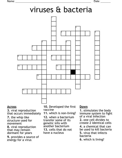 microbes crossword clue